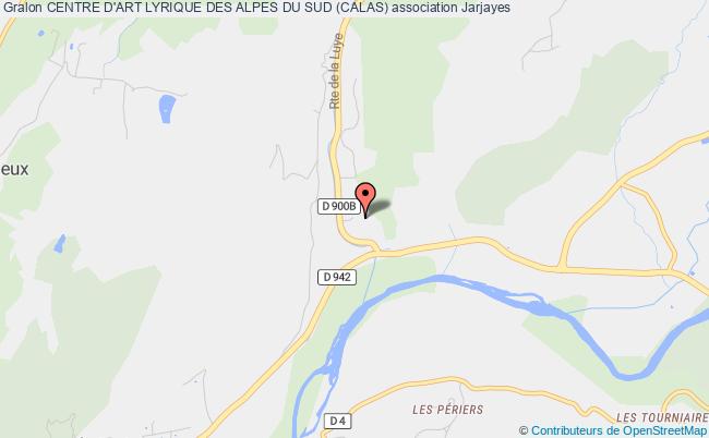 plan association Centre D'art Lyrique Des Alpes Du Sud (calas) Jarjayes