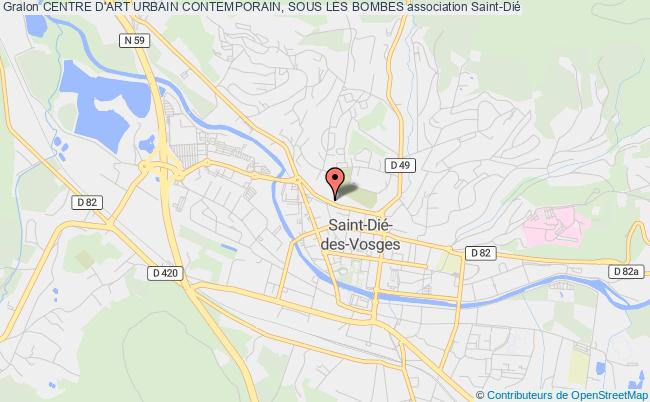 plan association Centre D'art Urbain Contemporain, Sous Les Bombes Saint-Dié-des-Vosges