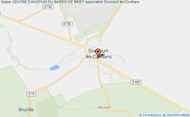 plan association Centre D'aviation Du Bassin De Briey Doncourt-lès-Conflans