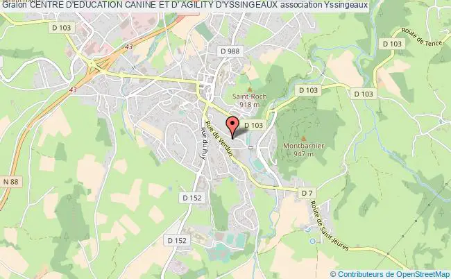 plan association Centre D'education Canine Et D' Agility D'yssingeaux Yssingeaux