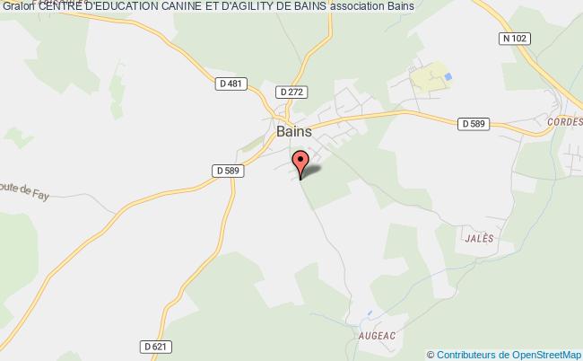 plan association Centre D'education Canine Et D'agility De Bains Bains