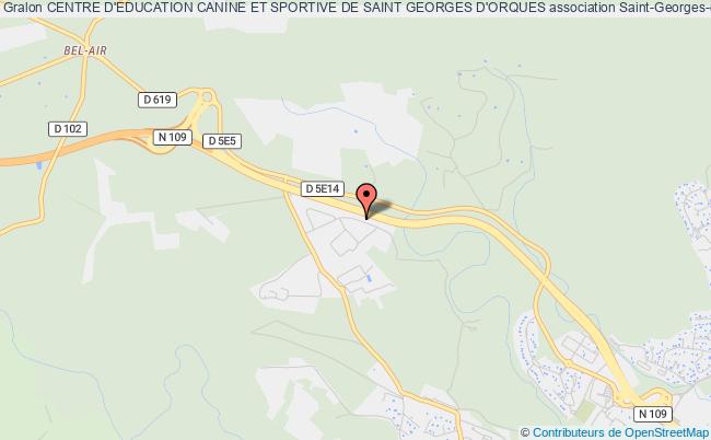 plan association Centre D'education Canine Et Sportive De Saint Georges D'orques Saint-Georges-d'Orques