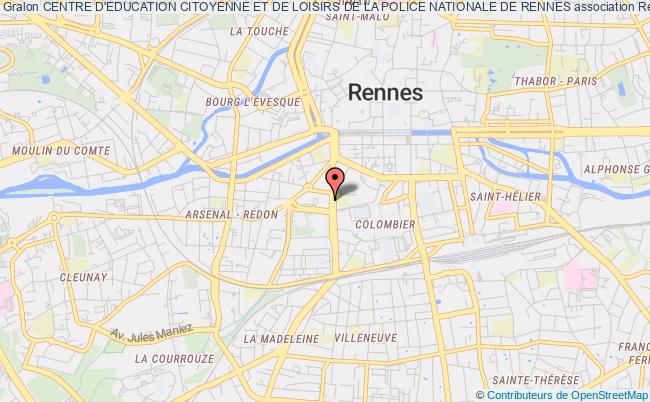 plan association Centre D'education Citoyenne Et De Loisirs De La Police Nationale De Rennes Rennes