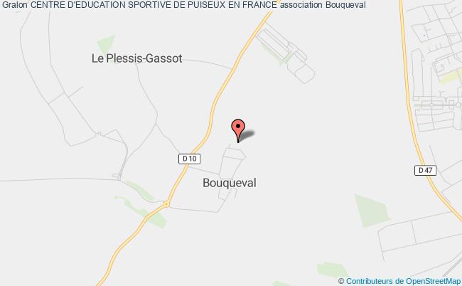 plan association Centre D'education Sportive De Puiseux En France Bouqueval