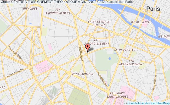 plan association Centre D'enseignement Theologique A Distance Cetad Paris