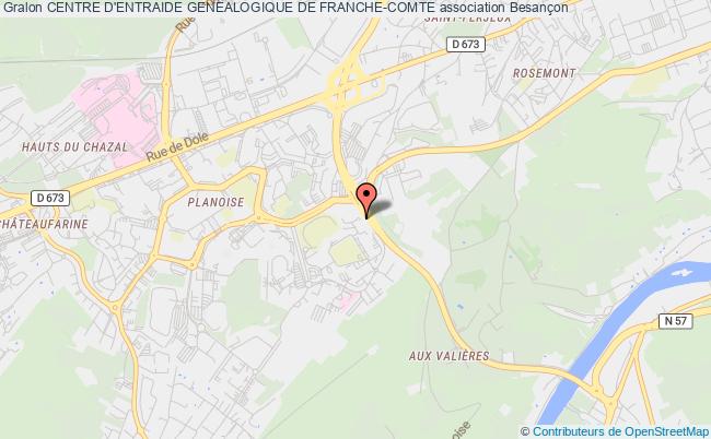 plan association Centre D'entraide Genealogique De Franche-comte Besançon