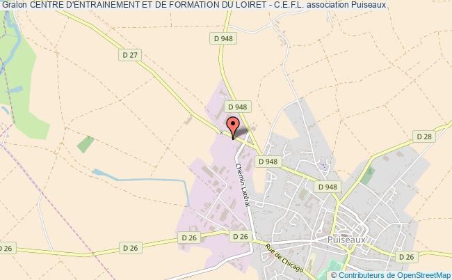 plan association Centre D'entrainement Et De Formation Du Loiret - C.e.f.l. Puiseaux