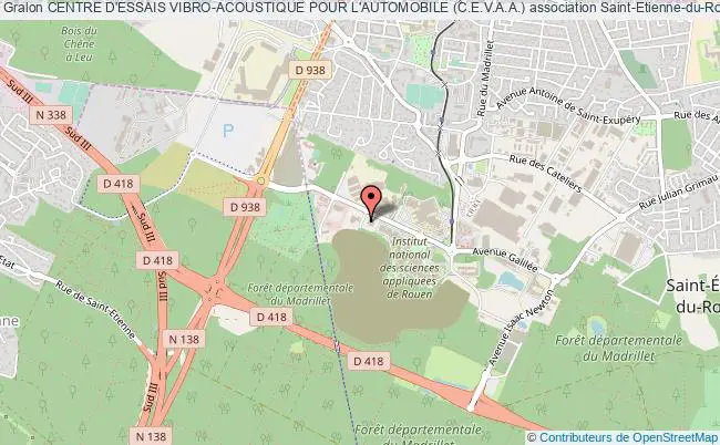 plan association Centre D'essais Vibro-acoustique Pour L'automobile (c.e.v.a.a.) Saint-Étienne-du-Rouvray