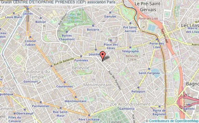 plan association Centre D'etiopathie Pyrenees (cep) Paris