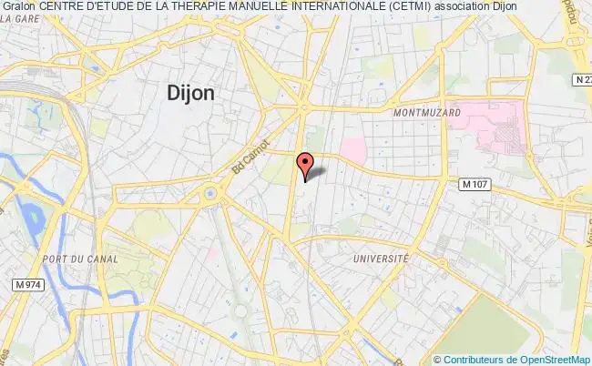 plan association Centre D'etude De La Therapie Manuelle Internationale (cetmi) Dijon