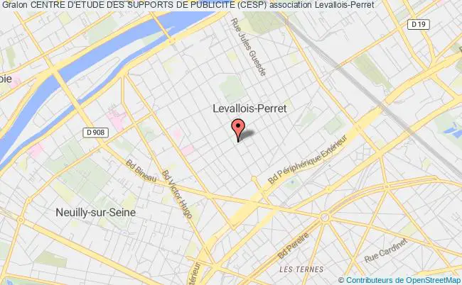 plan association Centre D'etude Des Supports De Publicite (cesp) Levallois-Perret