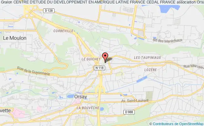 plan association Centre D'etude Du Developpement En Amerique Latine France Cedal France Orsay