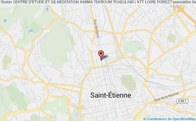 plan association Centre D'etude Et De Meditation Karma Teksoum Tcheuling ( Ktt Loire Forez ) Saint-Étienne