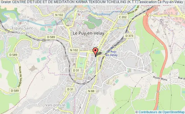 plan association Centre D'etude Et De Meditation Karma Teksoum Tcheuling (k.t.t.) Le Puy-en-Velay