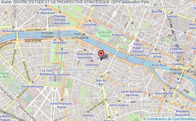 plan association Centre D'etude Et De Prospective Strategique Ceps Paris