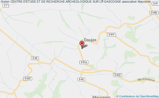 plan association Centre D'etude Et De Recherche Archeologique Sur La Gascogne Mauvaisin