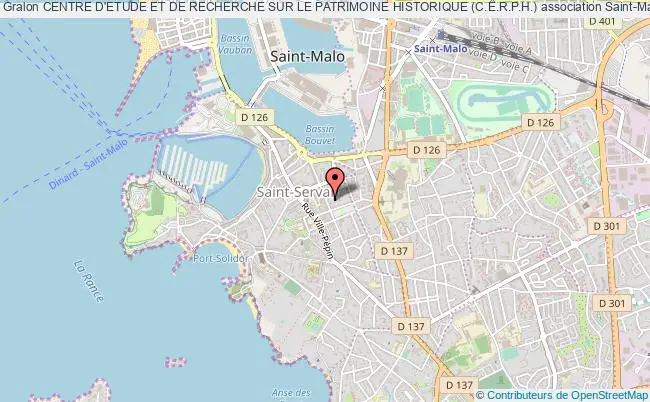 plan association Centre D'etude Et De Recherche Sur Le Patrimoine Historique (c.e.r.p.h.) Saint-Malo