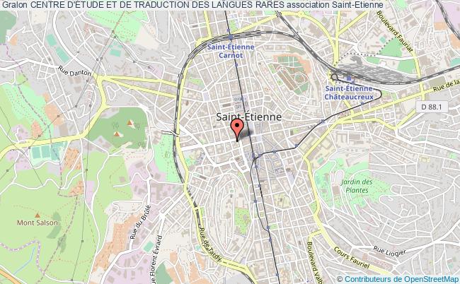 plan association Centre D'Étude Et De Traduction Des Langues Rares Saint-Étienne