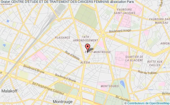 plan association Centre D'Étude Et De Traitement Des Cancers FÉminins Paris