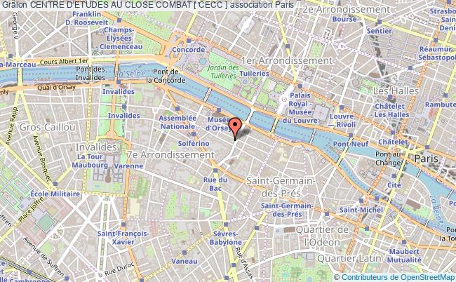 plan association Centre D'etudes Au Close Combat [ Cecc ] Paris