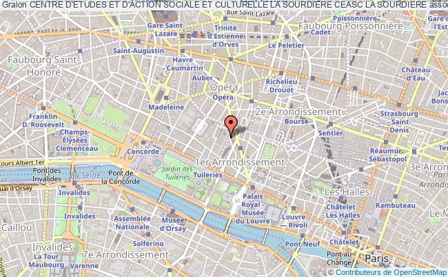 plan association Centre D'etudes Et D'action Sociale Et Culturelle La Sourdiere Ceasc La Sourdiere Paris