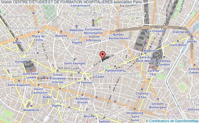 plan association Centre D'etudes Et De Formation Hospitalieres Paris