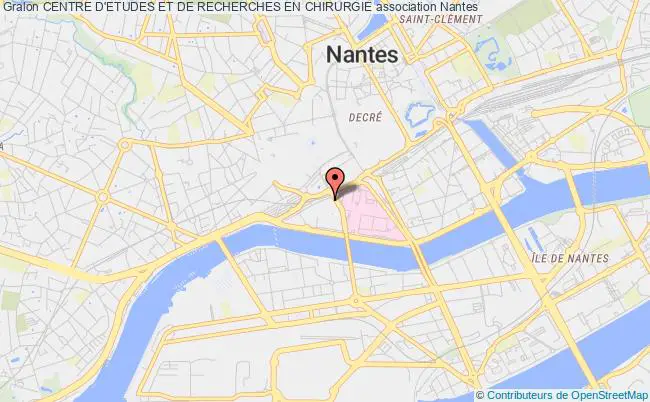 plan association Centre D'etudes Et De Recherches En Chirurgie Nantes