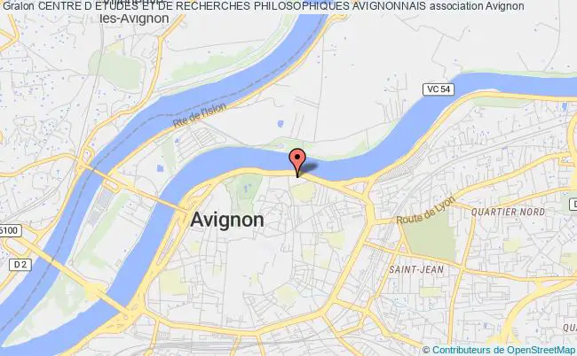 plan association Centre D Etudes Et De Recherches Philosophiques Avignonnais Avignon
