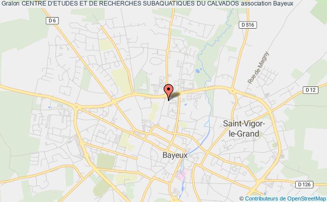 plan association Centre D'etudes Et De Recherches Subaquatiques Du Calvados Bayeux