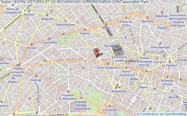 plan association Centre D'etudes Et De Recherches Universitaires-ceru Paris 8e