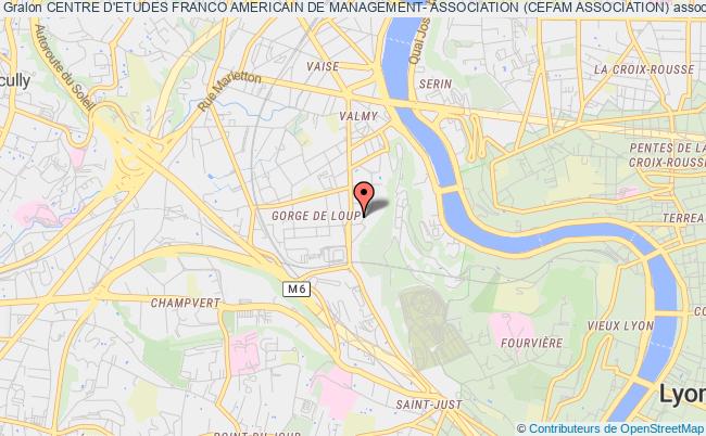 plan association Centre D'etudes Franco Americain De Management- Association (cefam Association) Lyon 9e Arrondissement