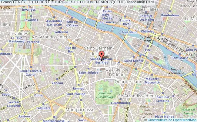plan association Centre D'etudes Historiques Et Documentaires (cehd) Paris