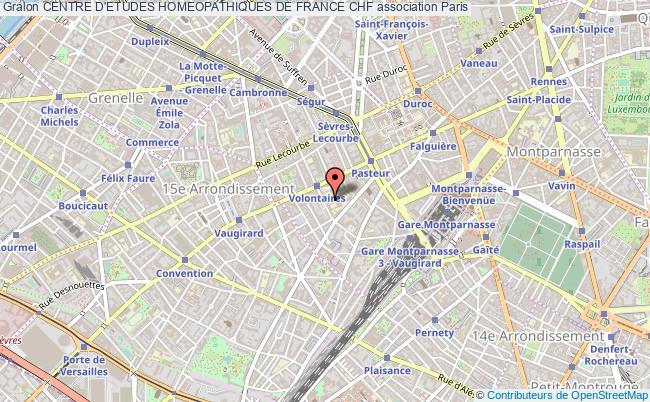 plan association Centre D'etudes Homeopathiques De France Chf Paris