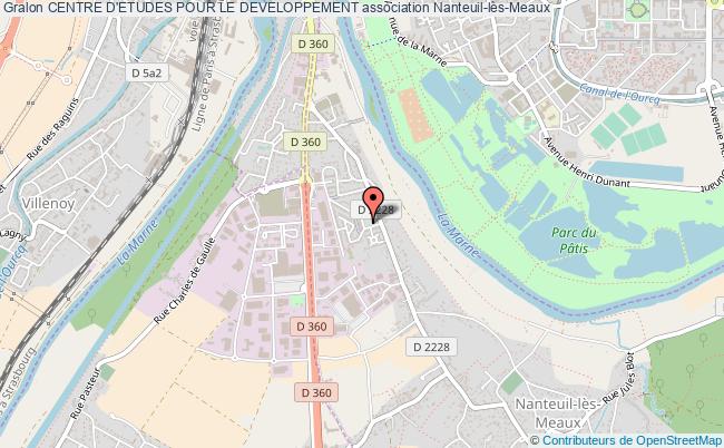 plan association Centre D'etudes Pour Le Developpement Nanteuil-lès-Meaux