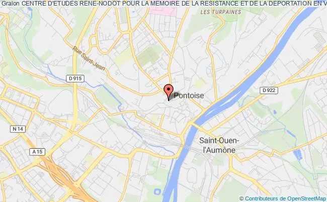 plan association Centre D'etudes Rene-nodot Pour La Memoire De La Resistance Et De La Deportation En Val D'oise Pontoise
