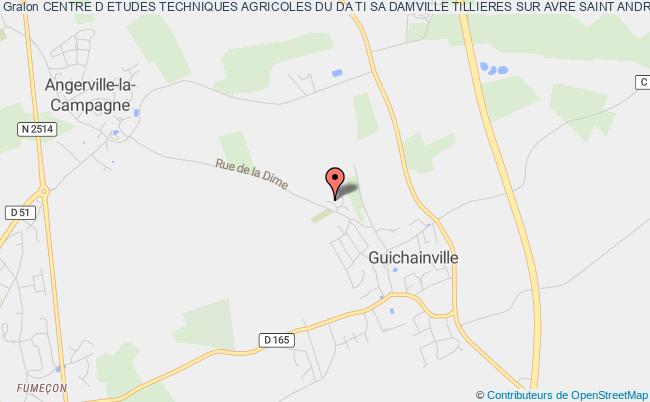 plan association Centre D Etudes Techniques Agricoles Du Da Ti Sa Damville Tillieres Sur Avre Saint Andre De L Eure Guichainville