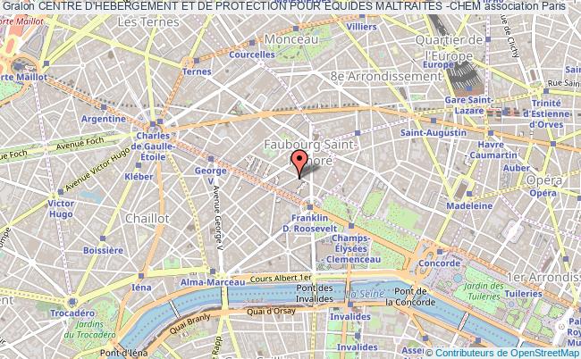 plan association Centre D'hebergement Et De Protection Pour Equides Maltraites -chem Paris