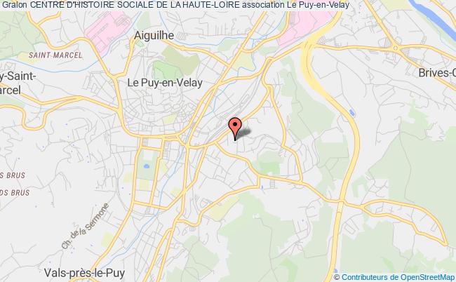 plan association Centre D'histoire Sociale De La Haute-loire Le Puy-en-Velay