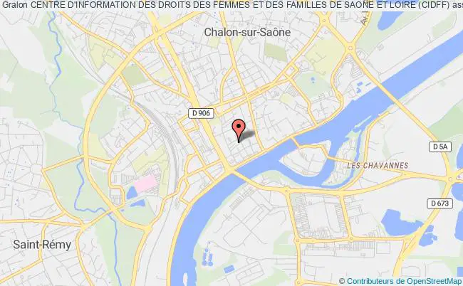 plan association Centre D'information Des Droits Des Femmes Et Des Familles De Saone Et Loire (cidff) Chalon-sur-Saône