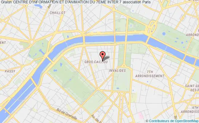 plan association Centre D'information Et D'animation Du 7eme Inter 7 Paris