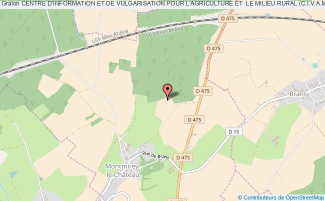 plan association Centre D'information Et De Vulgarisation Pour L'agriculture Et  Le Milieu Rural (c.i.v.a.m.) Montmirey-le-Château