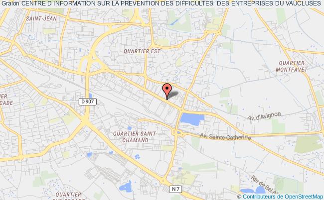 plan association Centre D Information Sur La Prevention Des Difficultes  Des Entreprises Du Vaucluses  Cip 84 Avignon