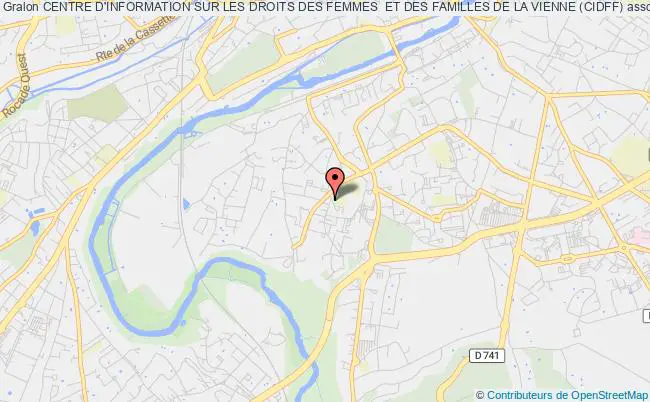 plan association Centre D'information Sur Les Droits Des Femmes  Et Des Familles De La Vienne (cidff) Poitiers