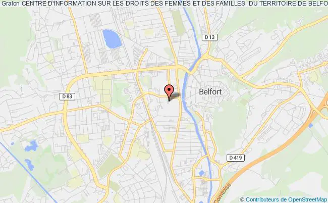 plan association Centre D'information Sur Les Droits Des Femmes Et Des Familles  Du Territoire De Belfort - Cidff Belfort