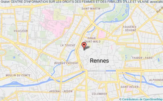 plan association Centre D'information Sur Les Droits Des Femmes Et Des Familles D'ille Et Vilaine Rennes