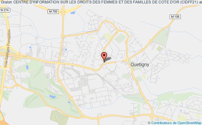 plan association Centre D'information Sur Les Droits Des Femmes Et Des Familles De Cote D'or (cidff21) Quetigny