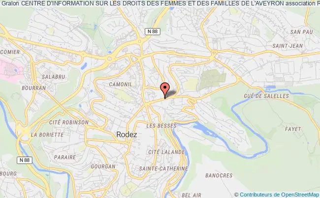 plan association Centre D'information Sur Les Droits Des Femmes Et Des Familles De L'aveyron Rodez