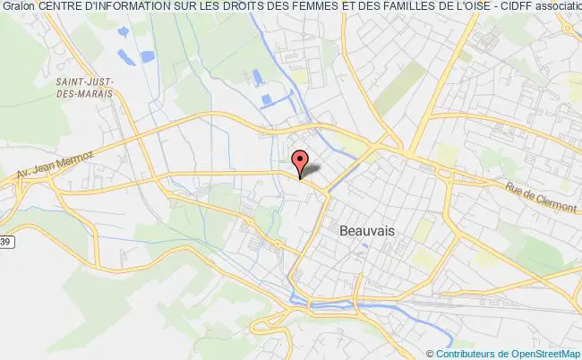 plan association Centre D'information Sur Les Droits Des Femmes Et Des Familles De L'oise - Cidff Beauvais