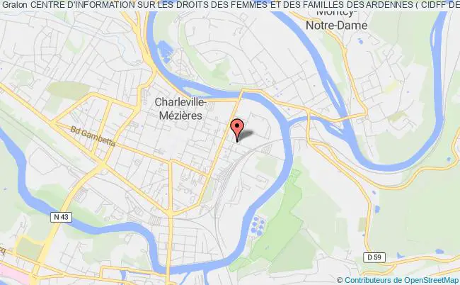 plan association Centre D'information Sur Les Droits Des Femmes Et Des Familles Des Ardennes ( Cidff Des Ardennes) Charleville-Mézières