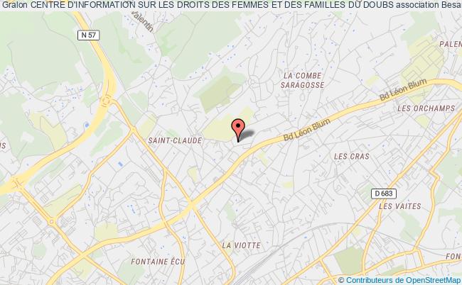 plan association Centre D'information Sur Les Droits Des Femmes Et Des Familles Du Doubs Besançon